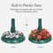 Best Choice Products Solar Outdoor Bird Bath Pedestal Fountain Garden Decoration w/ Fillable Planter Base